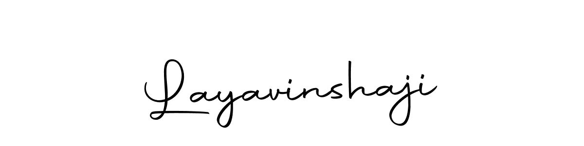Design your own signature with our free online signature maker. With this signature software, you can create a handwritten (Autography-DOLnW) signature for name Layavinshaji. Layavinshaji signature style 10 images and pictures png