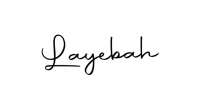 You should practise on your own different ways (Autography-DOLnW) to write your name (Layebah) in signature. don't let someone else do it for you. Layebah signature style 10 images and pictures png