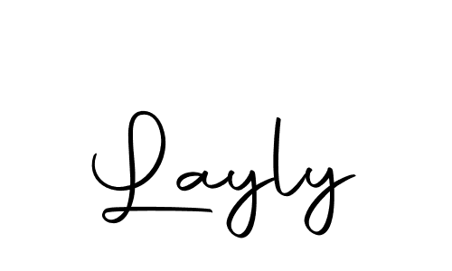 You should practise on your own different ways (Autography-DOLnW) to write your name (Layly) in signature. don't let someone else do it for you. Layly signature style 10 images and pictures png