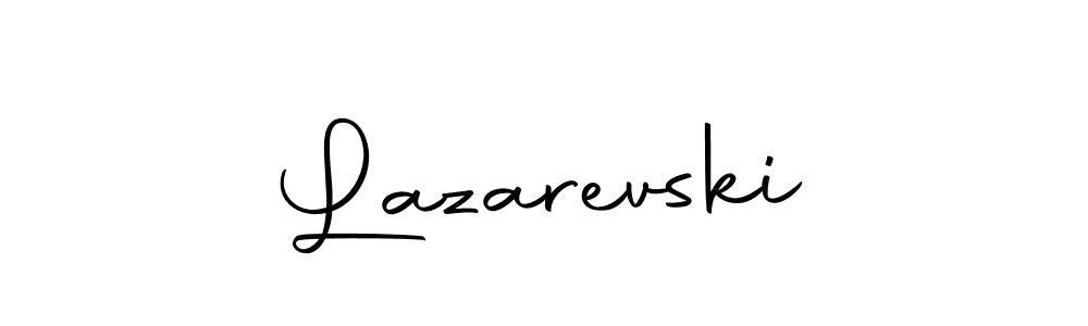 You should practise on your own different ways (Autography-DOLnW) to write your name (Lazarevski) in signature. don't let someone else do it for you. Lazarevski signature style 10 images and pictures png