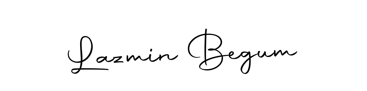 How to make Lazmin Begum name signature. Use Autography-DOLnW style for creating short signs online. This is the latest handwritten sign. Lazmin Begum signature style 10 images and pictures png
