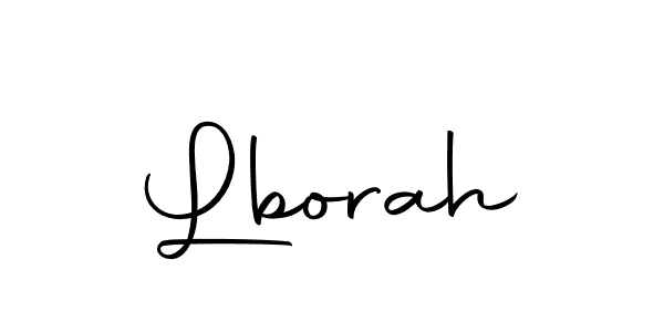 Create a beautiful signature design for name Lborah. With this signature (Autography-DOLnW) fonts, you can make a handwritten signature for free. Lborah signature style 10 images and pictures png