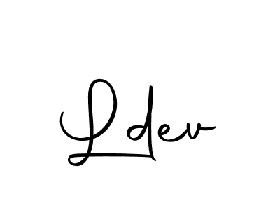 Design your own signature with our free online signature maker. With this signature software, you can create a handwritten (Autography-DOLnW) signature for name Ldev. Ldev signature style 10 images and pictures png