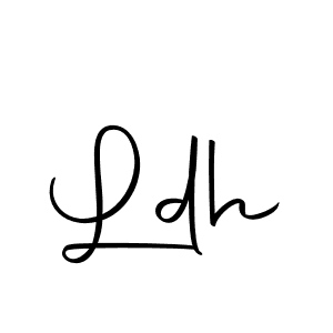 Create a beautiful signature design for name Ldh. With this signature (Autography-DOLnW) fonts, you can make a handwritten signature for free. Ldh signature style 10 images and pictures png