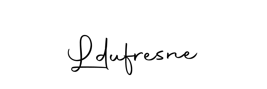 Design your own signature with our free online signature maker. With this signature software, you can create a handwritten (Autography-DOLnW) signature for name Ldufresne. Ldufresne signature style 10 images and pictures png