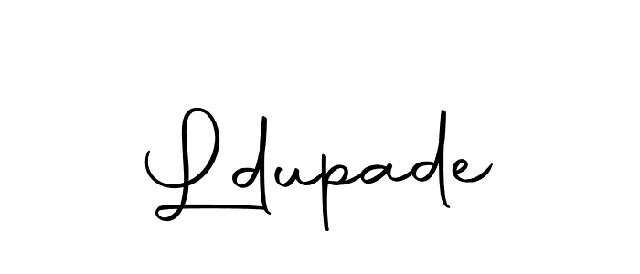Design your own signature with our free online signature maker. With this signature software, you can create a handwritten (Autography-DOLnW) signature for name Ldupade. Ldupade signature style 10 images and pictures png