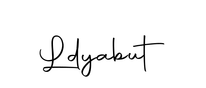 Create a beautiful signature design for name Ldyabut. With this signature (Autography-DOLnW) fonts, you can make a handwritten signature for free. Ldyabut signature style 10 images and pictures png