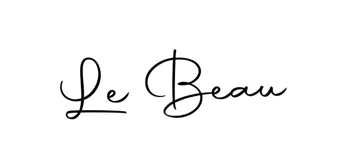 The best way (Autography-DOLnW) to make a short signature is to pick only two or three words in your name. The name Le Beau include a total of six letters. For converting this name. Le Beau signature style 10 images and pictures png