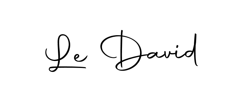 You should practise on your own different ways (Autography-DOLnW) to write your name (Le David) in signature. don't let someone else do it for you. Le David signature style 10 images and pictures png