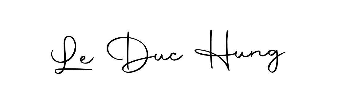 How to make Le Duc Hung name signature. Use Autography-DOLnW style for creating short signs online. This is the latest handwritten sign. Le Duc Hung signature style 10 images and pictures png