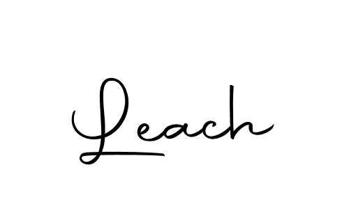 Make a beautiful signature design for name Leach. With this signature (Autography-DOLnW) style, you can create a handwritten signature for free. Leach signature style 10 images and pictures png