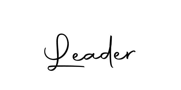 Design your own signature with our free online signature maker. With this signature software, you can create a handwritten (Autography-DOLnW) signature for name Leader. Leader signature style 10 images and pictures png