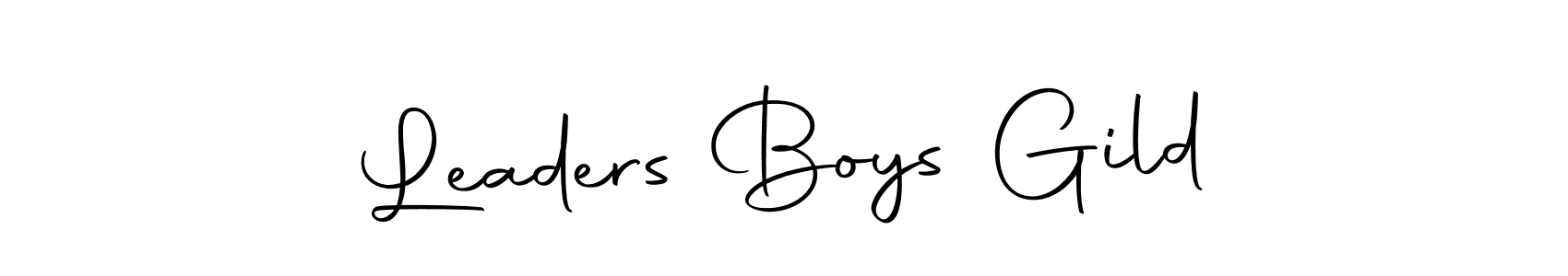 Make a beautiful signature design for name Leaders Boys Gild. With this signature (Autography-DOLnW) style, you can create a handwritten signature for free. Leaders Boys Gild signature style 10 images and pictures png