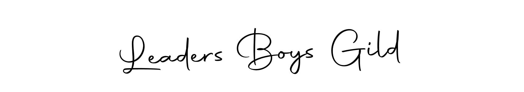 Make a beautiful signature design for name Leaders Boys Gild. With this signature (Autography-DOLnW) style, you can create a handwritten signature for free. Leaders Boys Gild signature style 10 images and pictures png