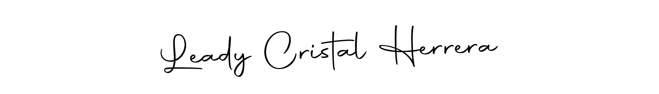 Use a signature maker to create a handwritten signature online. With this signature software, you can design (Autography-DOLnW) your own signature for name Leady Cristal Herrera. Leady Cristal Herrera signature style 10 images and pictures png