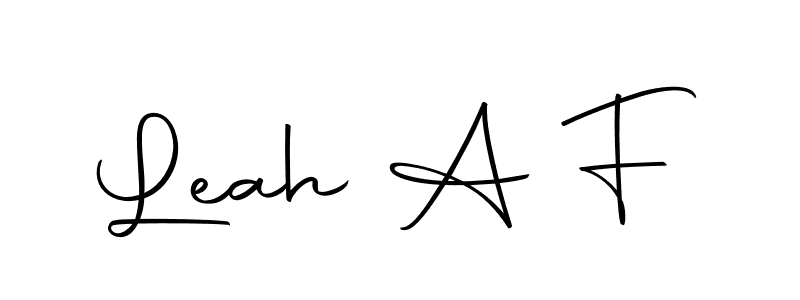 You should practise on your own different ways (Autography-DOLnW) to write your name (Leah A F) in signature. don't let someone else do it for you. Leah A F signature style 10 images and pictures png