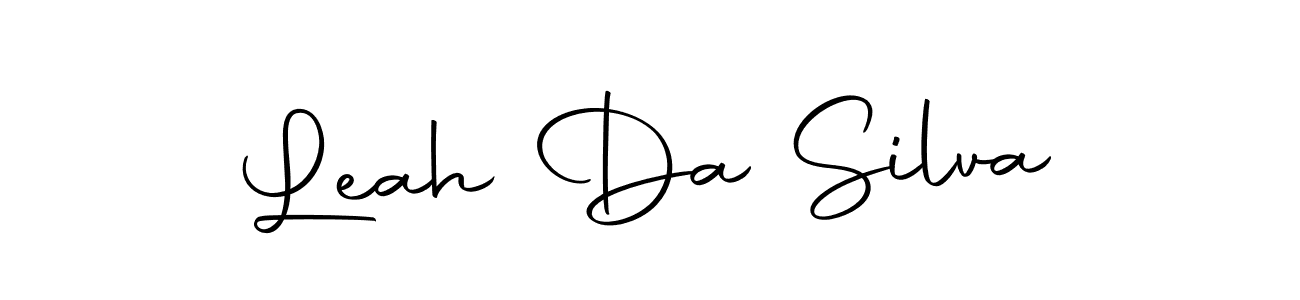 How to make Leah Da Silva name signature. Use Autography-DOLnW style for creating short signs online. This is the latest handwritten sign. Leah Da Silva signature style 10 images and pictures png