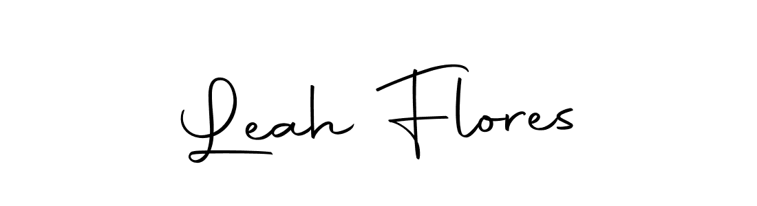 Design your own signature with our free online signature maker. With this signature software, you can create a handwritten (Autography-DOLnW) signature for name Leah Flores. Leah Flores signature style 10 images and pictures png