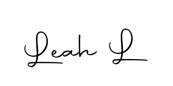 You should practise on your own different ways (Autography-DOLnW) to write your name (Leah L) in signature. don't let someone else do it for you. Leah L signature style 10 images and pictures png