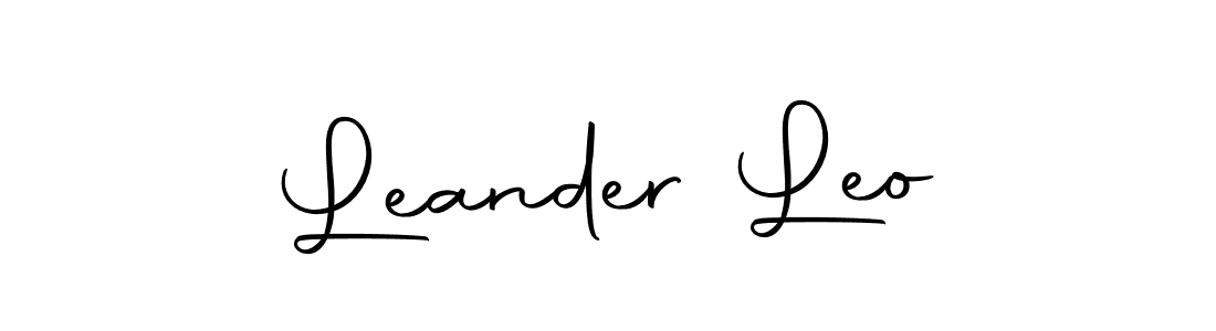 Create a beautiful signature design for name Leander Leo. With this signature (Autography-DOLnW) fonts, you can make a handwritten signature for free. Leander Leo signature style 10 images and pictures png