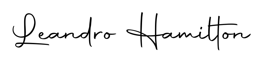 A sleek calligraphic signature for name Leandro Hamilton utilizing Autography-DOLnW styling. Great for adding personal signatures to photos and art. Leandro Hamilton signature style 10 images and pictures png