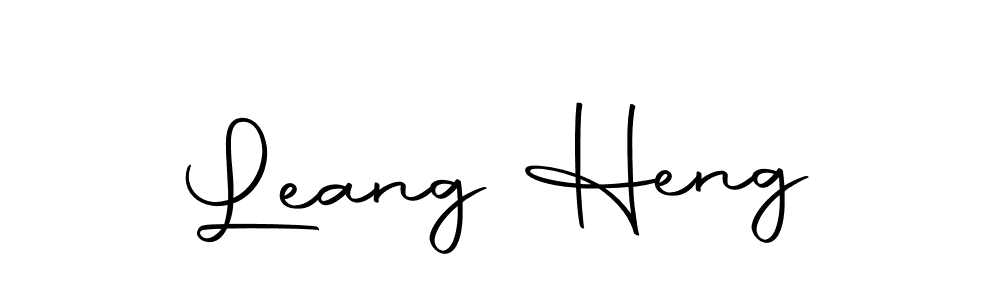 Create a beautiful signature design for name Leang Heng. With this signature (Autography-DOLnW) fonts, you can make a handwritten signature for free. Leang Heng signature style 10 images and pictures png