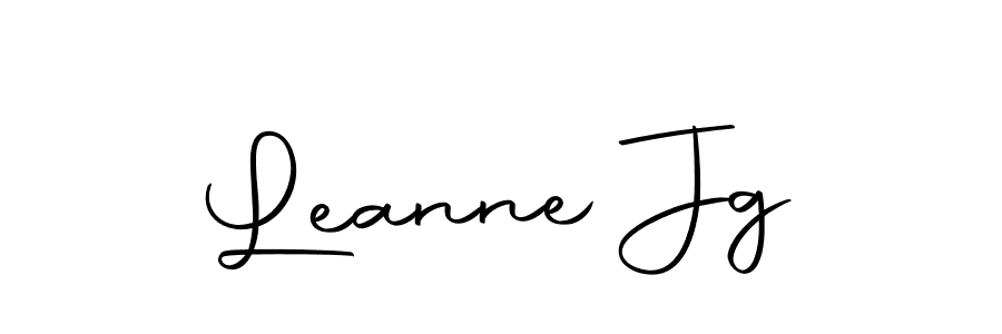 How to make Leanne Jg name signature. Use Autography-DOLnW style for creating short signs online. This is the latest handwritten sign. Leanne Jg signature style 10 images and pictures png