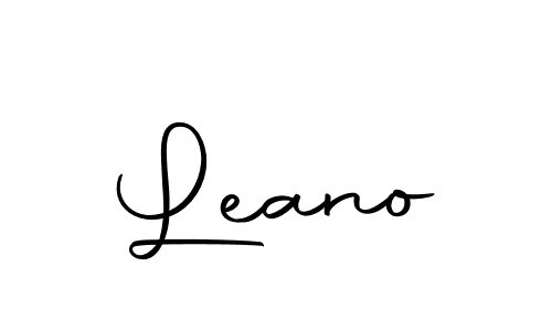 Use a signature maker to create a handwritten signature online. With this signature software, you can design (Autography-DOLnW) your own signature for name Leano. Leano signature style 10 images and pictures png