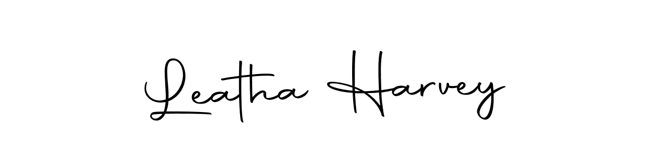 Also we have Leatha Harvey name is the best signature style. Create professional handwritten signature collection using Autography-DOLnW autograph style. Leatha Harvey signature style 10 images and pictures png