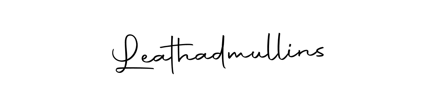 Design your own signature with our free online signature maker. With this signature software, you can create a handwritten (Autography-DOLnW) signature for name Leathadmullins. Leathadmullins signature style 10 images and pictures png