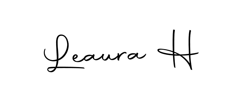 Here are the top 10 professional signature styles for the name Leaura H. These are the best autograph styles you can use for your name. Leaura H signature style 10 images and pictures png