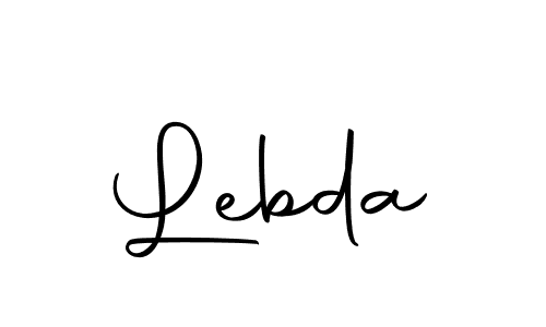 Similarly Autography-DOLnW is the best handwritten signature design. Signature creator online .You can use it as an online autograph creator for name Lebda. Lebda signature style 10 images and pictures png