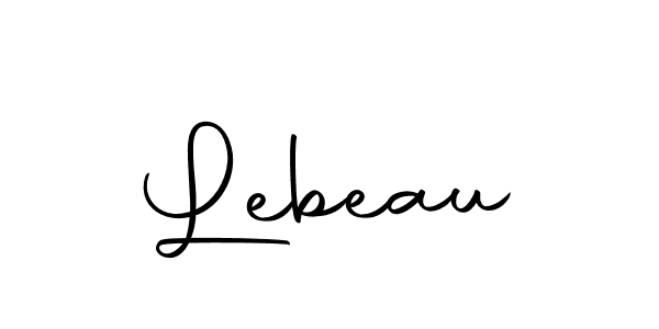 Lebeau stylish signature style. Best Handwritten Sign (Autography-DOLnW) for my name. Handwritten Signature Collection Ideas for my name Lebeau. Lebeau signature style 10 images and pictures png