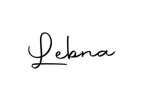 Make a beautiful signature design for name Lebna. With this signature (Autography-DOLnW) style, you can create a handwritten signature for free. Lebna signature style 10 images and pictures png