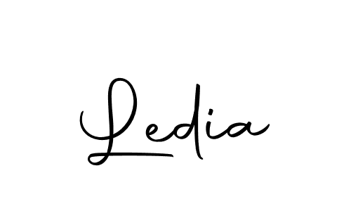 Ledia stylish signature style. Best Handwritten Sign (Autography-DOLnW) for my name. Handwritten Signature Collection Ideas for my name Ledia. Ledia signature style 10 images and pictures png