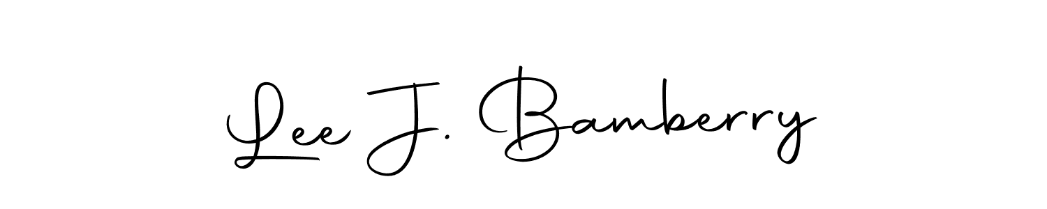 Make a beautiful signature design for name Lee J. Bamberry. Use this online signature maker to create a handwritten signature for free. Lee J. Bamberry signature style 10 images and pictures png