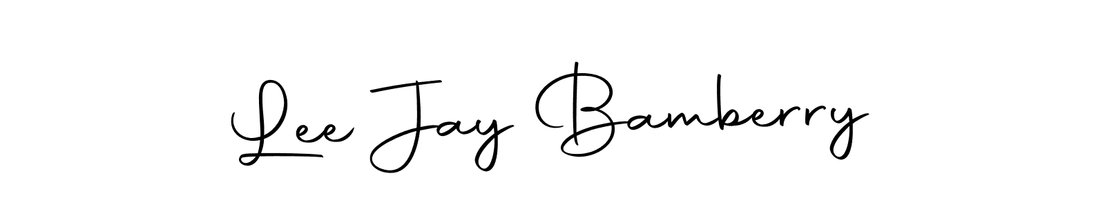 Lee Jay Bamberry stylish signature style. Best Handwritten Sign (Autography-DOLnW) for my name. Handwritten Signature Collection Ideas for my name Lee Jay Bamberry. Lee Jay Bamberry signature style 10 images and pictures png