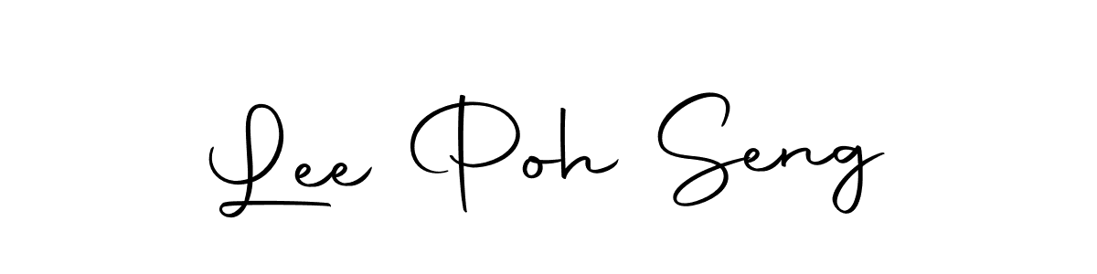 Make a short Lee Poh Seng signature style. Manage your documents anywhere anytime using Autography-DOLnW. Create and add eSignatures, submit forms, share and send files easily. Lee Poh Seng signature style 10 images and pictures png