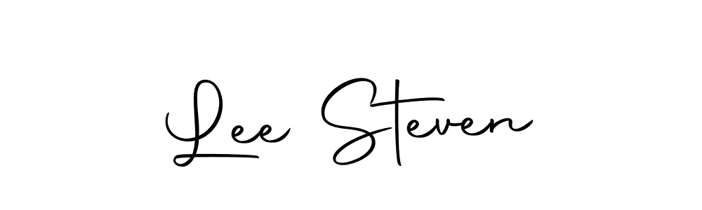 You should practise on your own different ways (Autography-DOLnW) to write your name (Lee Steven) in signature. don't let someone else do it for you. Lee Steven signature style 10 images and pictures png