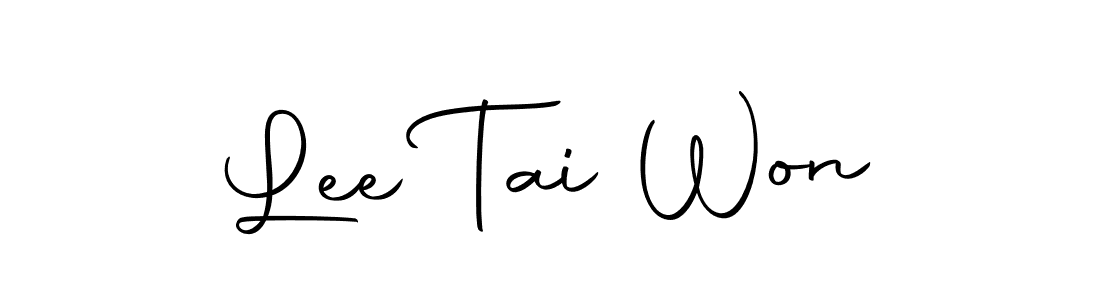 Create a beautiful signature design for name Lee Tai Won. With this signature (Autography-DOLnW) fonts, you can make a handwritten signature for free. Lee Tai Won signature style 10 images and pictures png