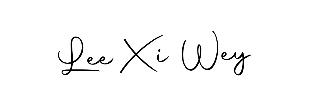 How to make Lee Xi Wey name signature. Use Autography-DOLnW style for creating short signs online. This is the latest handwritten sign. Lee Xi Wey signature style 10 images and pictures png