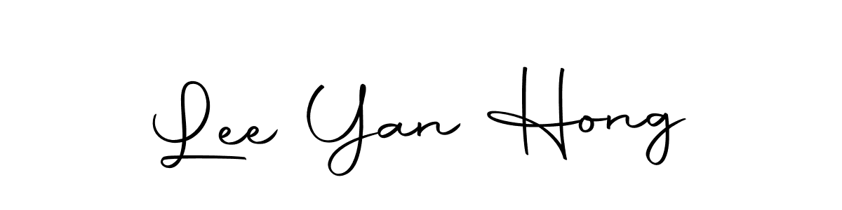 Make a beautiful signature design for name Lee Yan Hong. With this signature (Autography-DOLnW) style, you can create a handwritten signature for free. Lee Yan Hong signature style 10 images and pictures png