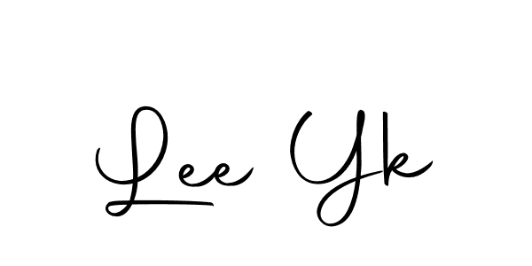 Lee Yk stylish signature style. Best Handwritten Sign (Autography-DOLnW) for my name. Handwritten Signature Collection Ideas for my name Lee Yk. Lee Yk signature style 10 images and pictures png