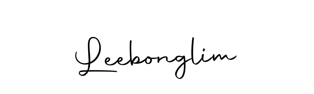 Use a signature maker to create a handwritten signature online. With this signature software, you can design (Autography-DOLnW) your own signature for name Leebonglim. Leebonglim signature style 10 images and pictures png