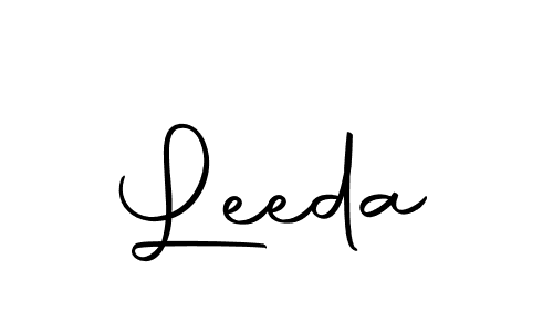 Design your own signature with our free online signature maker. With this signature software, you can create a handwritten (Autography-DOLnW) signature for name Leeda. Leeda signature style 10 images and pictures png