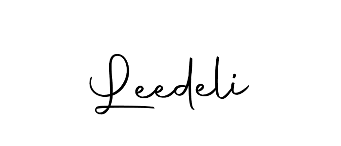 How to make Leedeli name signature. Use Autography-DOLnW style for creating short signs online. This is the latest handwritten sign. Leedeli signature style 10 images and pictures png