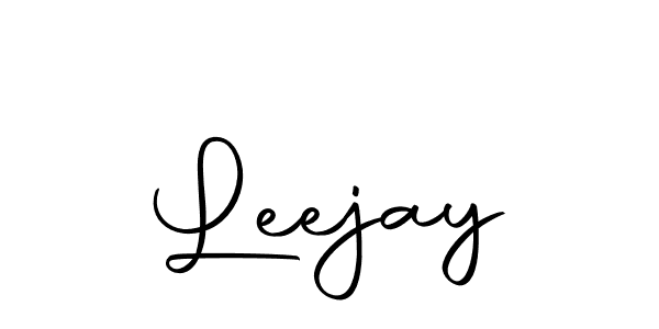Design your own signature with our free online signature maker. With this signature software, you can create a handwritten (Autography-DOLnW) signature for name Leejay. Leejay signature style 10 images and pictures png