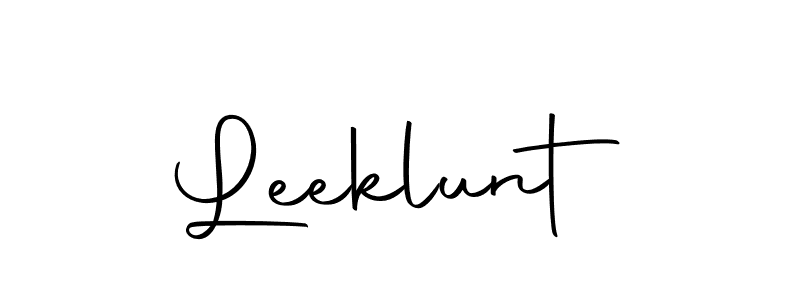 Design your own signature with our free online signature maker. With this signature software, you can create a handwritten (Autography-DOLnW) signature for name Leeklunt. Leeklunt signature style 10 images and pictures png