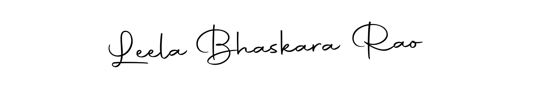 How to make Leela Bhaskara Rao name signature. Use Autography-DOLnW style for creating short signs online. This is the latest handwritten sign. Leela Bhaskara Rao signature style 10 images and pictures png