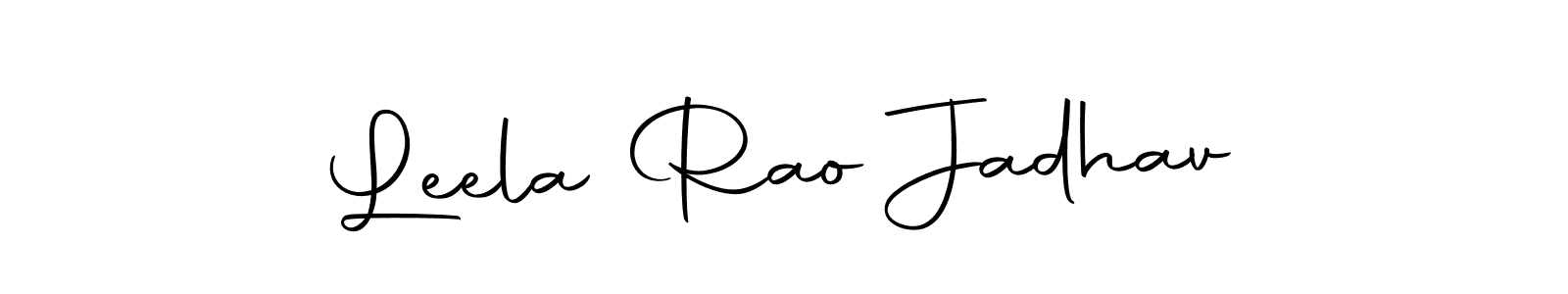 Make a short Leela Rao Jadhav signature style. Manage your documents anywhere anytime using Autography-DOLnW. Create and add eSignatures, submit forms, share and send files easily. Leela Rao Jadhav signature style 10 images and pictures png